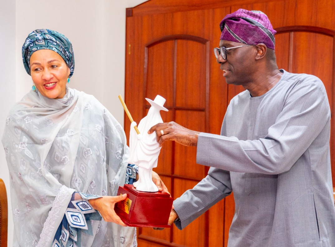 GOVERNOR SANWO-OLU RECEIVES UN DEPUTY SECRETARY-GENERAL, HAJIA AMINA MOHAMMED